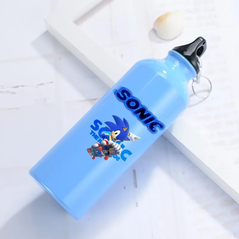 

500ml Soniced Water Bottle Large Capacity Portable Sports Water Bottle Cartoon Anime Pattern Water Bottle Children Birthday Gift