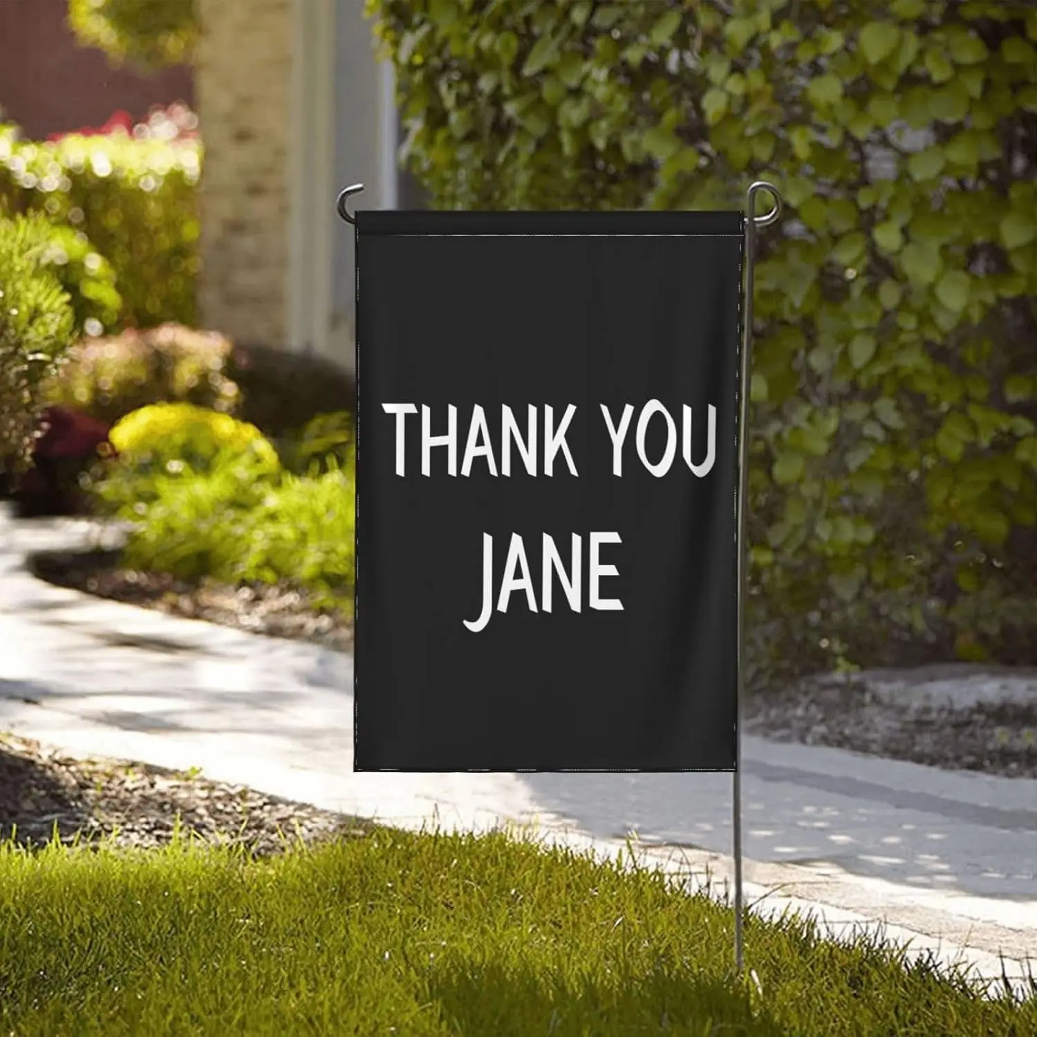 Jane Goodall Quote flag Thank You Jane Garden Flag 12x18 In Yard Sign House Flag Double Sided IIX WZZ