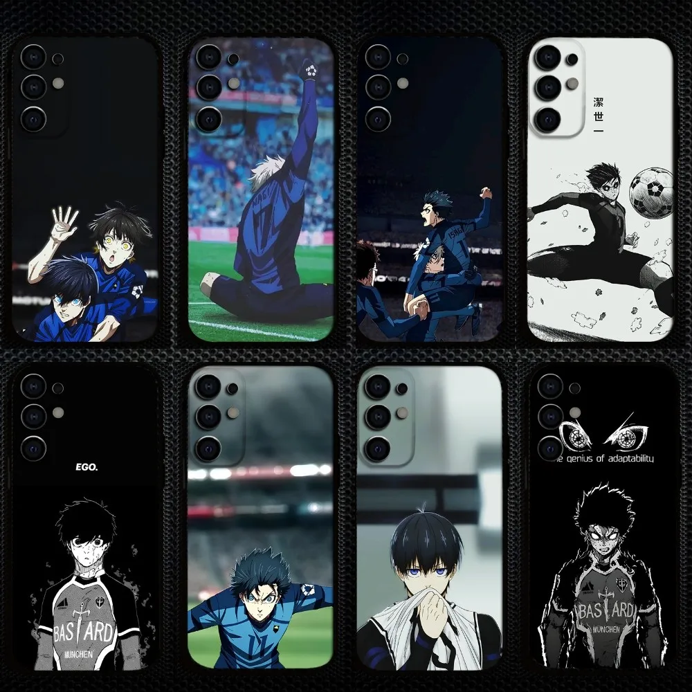

anime blue lock Phone Case For Samsung S25/S24/S23/S22/S21/S20/Plus,Fe,Lite/Others Black Cover