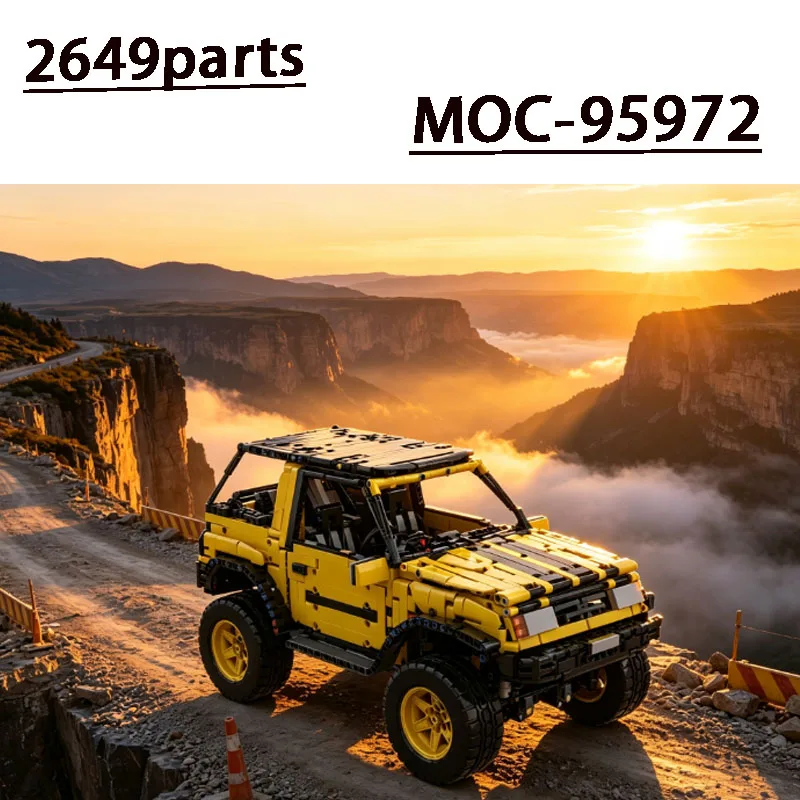Popular MOC-95972Outdoor Multi-Functional Truck Sports Car Building Block Model, 2649Parts, Adult Birthday and New Year Toy Gift