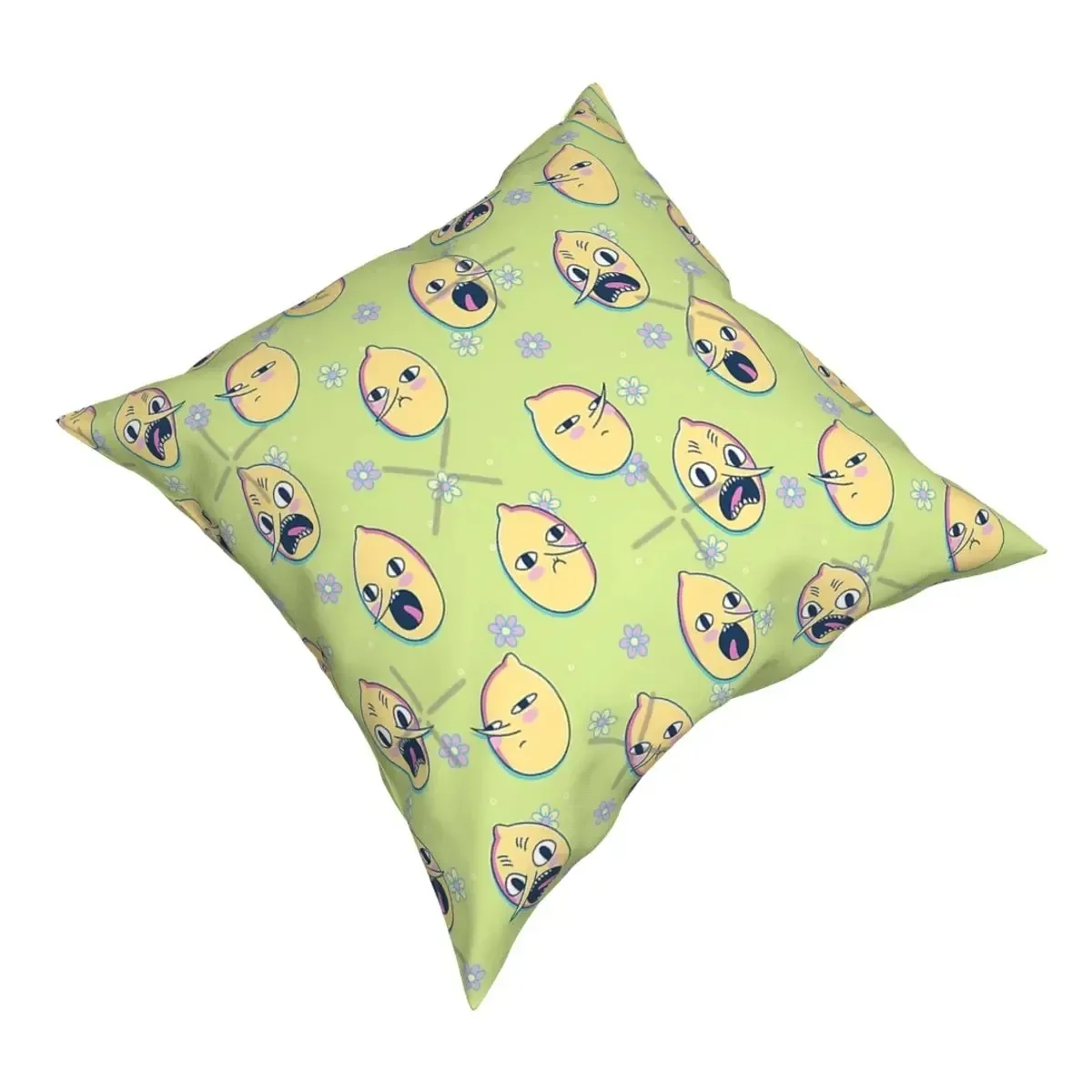 Earl Of Lemongrab Adventure Time Pillow Case Cover Cover Pilow Easter Soft Polyester Two Side Printing Pillowcase 45X45CM