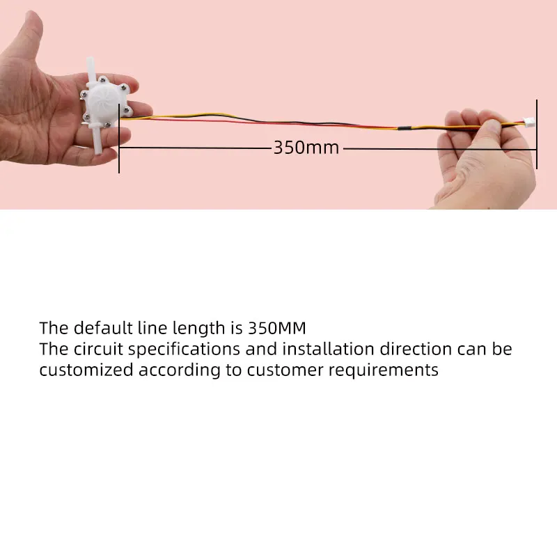 Imagem -06 - Sensor de Fluxo de Água Medidor Hall Controle de Água Sensor Líquido Adequado para Dispensadores de Água Interruptor Dc324v 0.25-2.5l Min