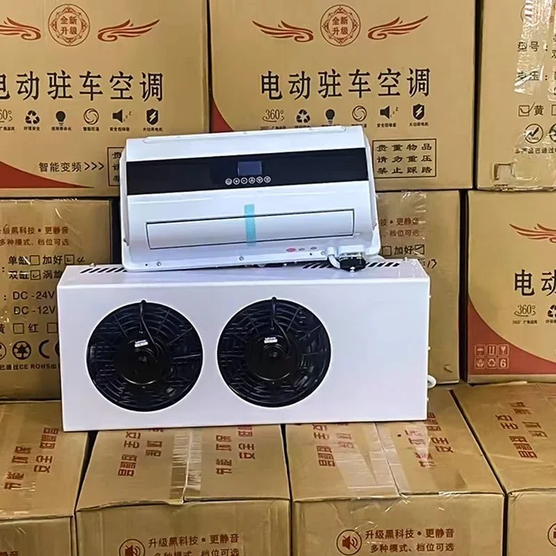 New Condition 12 V 24v Thermostat Controlled Diesel Air Conditioning System Truck RV Parking Cooler Car 12 V RV Truck