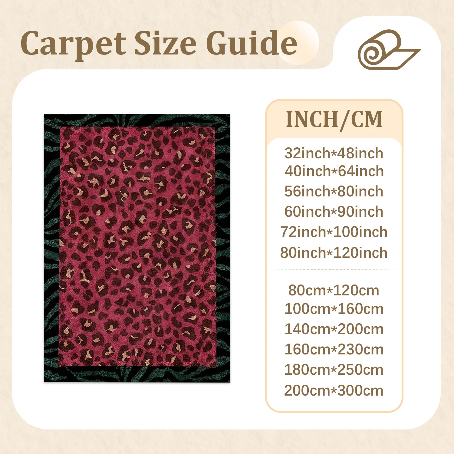 Large Indoor Area Rug, Soft Velvet Low Pile Non-slip Dotted Backing, Machine Washable Hot Pink Leopard Print with Dark Green Zebra Border, Great for Living Room, Bedroom, Entryway Floor Decor