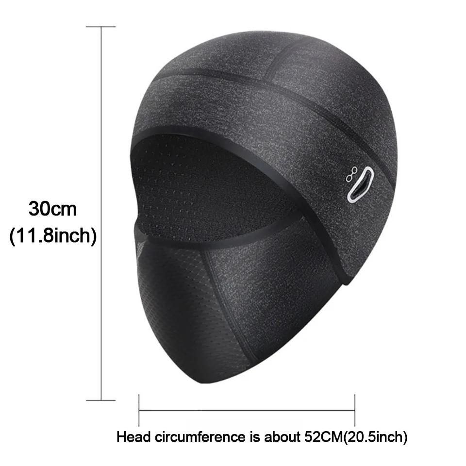 LOOGDEEL inverno ciclismo passamontagna antivento cappello caldo Outdoor Running moto equitazione berretto da bici con foro per occhiali copricapo