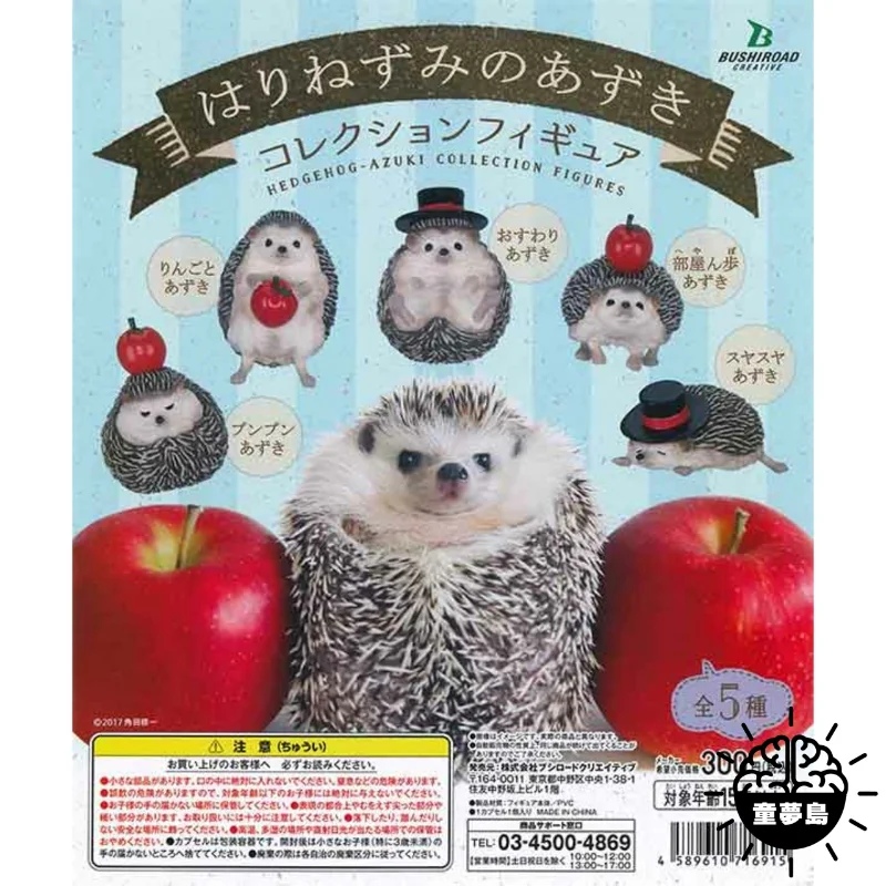 

Bushiroad Japan Gashapon Capsule Toys Figure Cute Hat Mr Hedgehog Red Apple Miniature Figurine Anime Kawaii Gachapon Gift