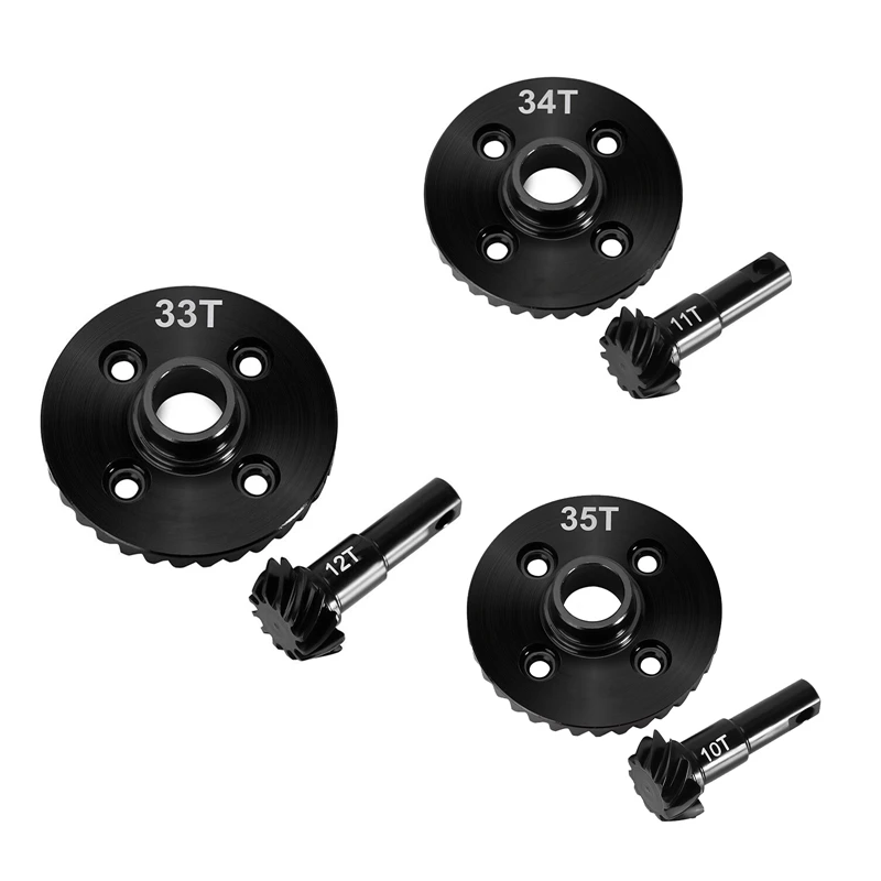 Metal Differential Axle Gears For 1/10 Rc Crawler Car TRX4 TRX6 Overdrive Underdrive Steel Helical Gears 11/34T Parts