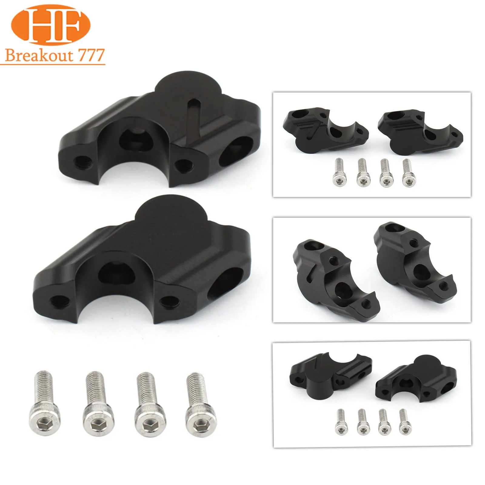 Handlebar Riser Mount Clamp for Yamaha Ténéré 700 2019+ MT-07 2021+ Move Back