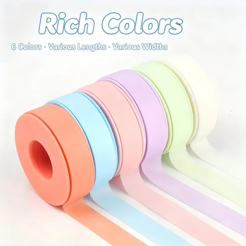Non-woven Silicone Gel Eyelash Tape Breathable Sensitive Resistant Microporous Eyelash Extension Color Tape Sticker Makeup Tools