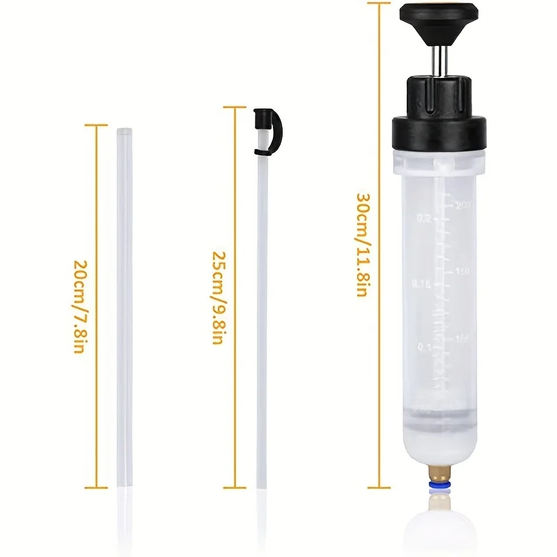 1 Set Of 200CC Manual Oil Extraction Tools, Car Oil Delivery Pump Distributor