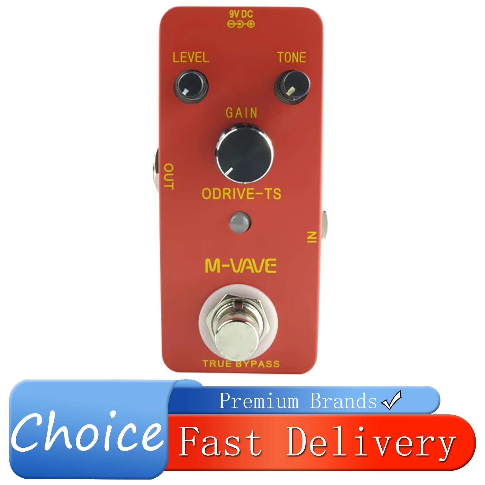

Эффект-педаль M-VAVE Overdrive-TS для электрогитары, аналоговый эффект овердрайва, True Bypass, корпус из цинкового сплава, аксессуары для гитары