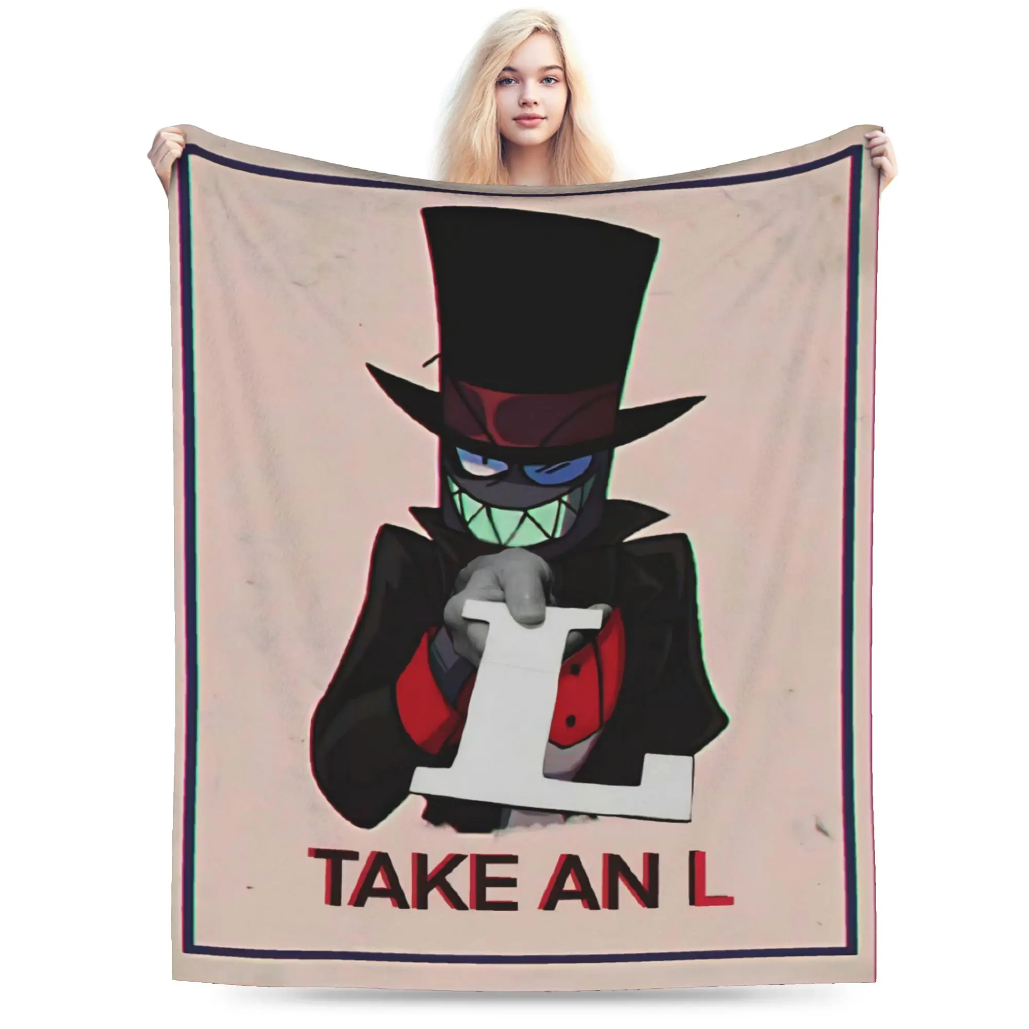 Cozy Villainous Comdy Blanket Merch Bed Decorative  Blanket Throw Lightweight Flannel for Outdoor