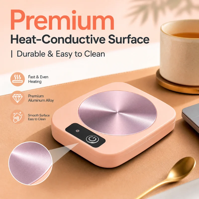 Smart 55°C Mug Warmer Electric Cup Heating Pad Desktop Coffee Tea Milk Constant Temperature Coaster Office Home image 4