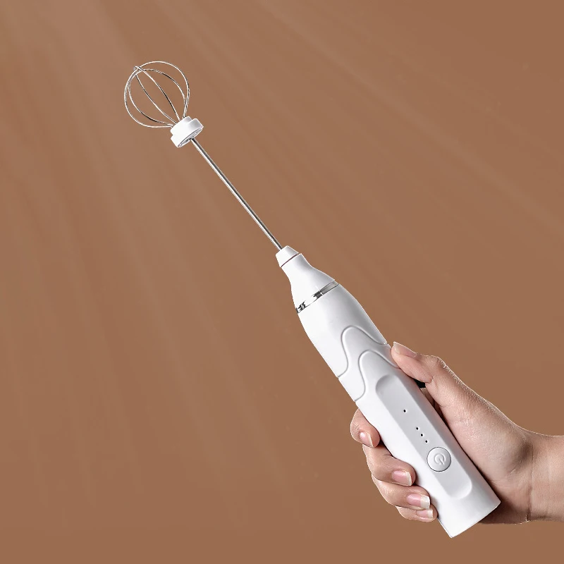 Espumador de leche eléctrico portátil, máquina de espuma recargable, Espumador de mano, mezclador de bebidas de alta velocidad, varita de espuma de café