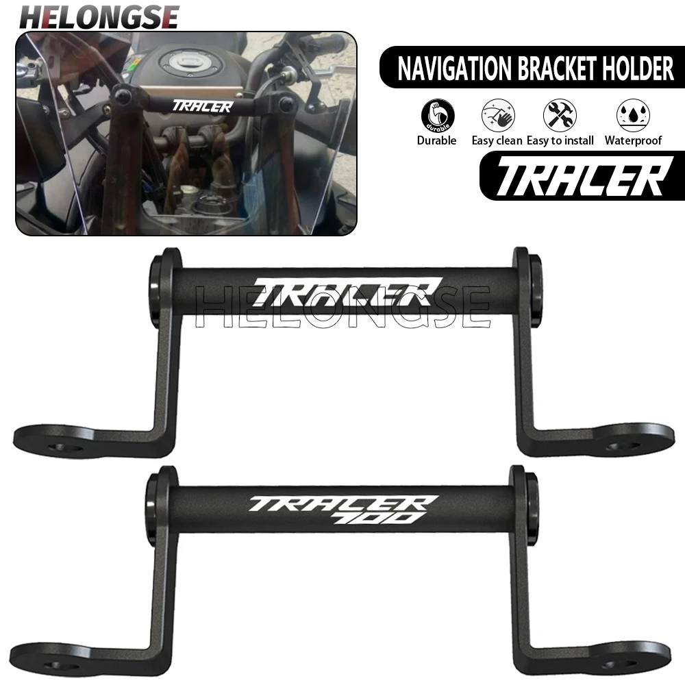 

HELONGSE For Yamaha Tracer 7/700 GT MT-07 2020-2022 Tracer700GT Motorcycle Part Phone Holder Stand GPS Navigation Plate Bracket