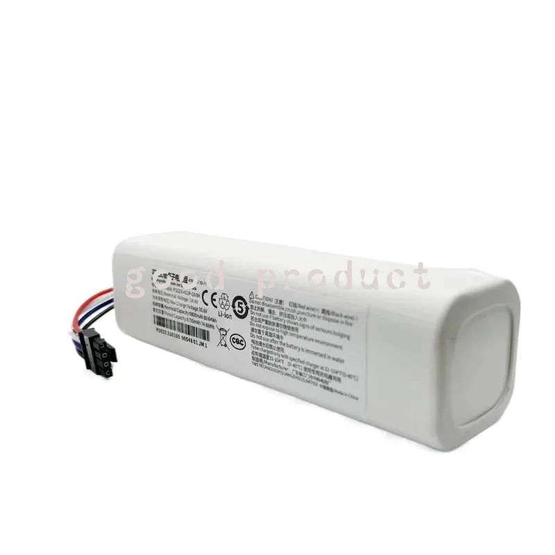 New 14.4V 5200mAh For Dreame S10 S10 Plus S20 X10 X20  P2008-4S2P-MMBK L20 Ultra Robotic Vacuum Cleaner Replacement Battery