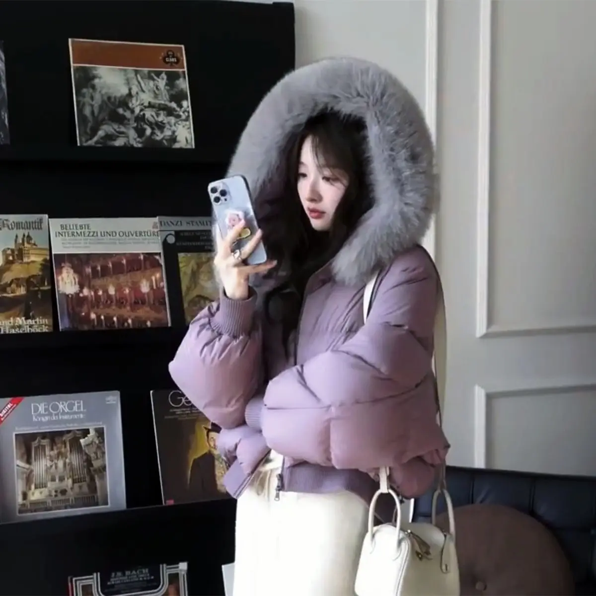 เสื้อแจ็คเก็ตผ้าฝ้ายบุหนาสำหรับผู้หญิง แฟชั่นฤดูใบไม้ร่วงฤดูหนาว เสื้อโค้ทผ้าฝ้าย รุ่นใหม่ปี 2026