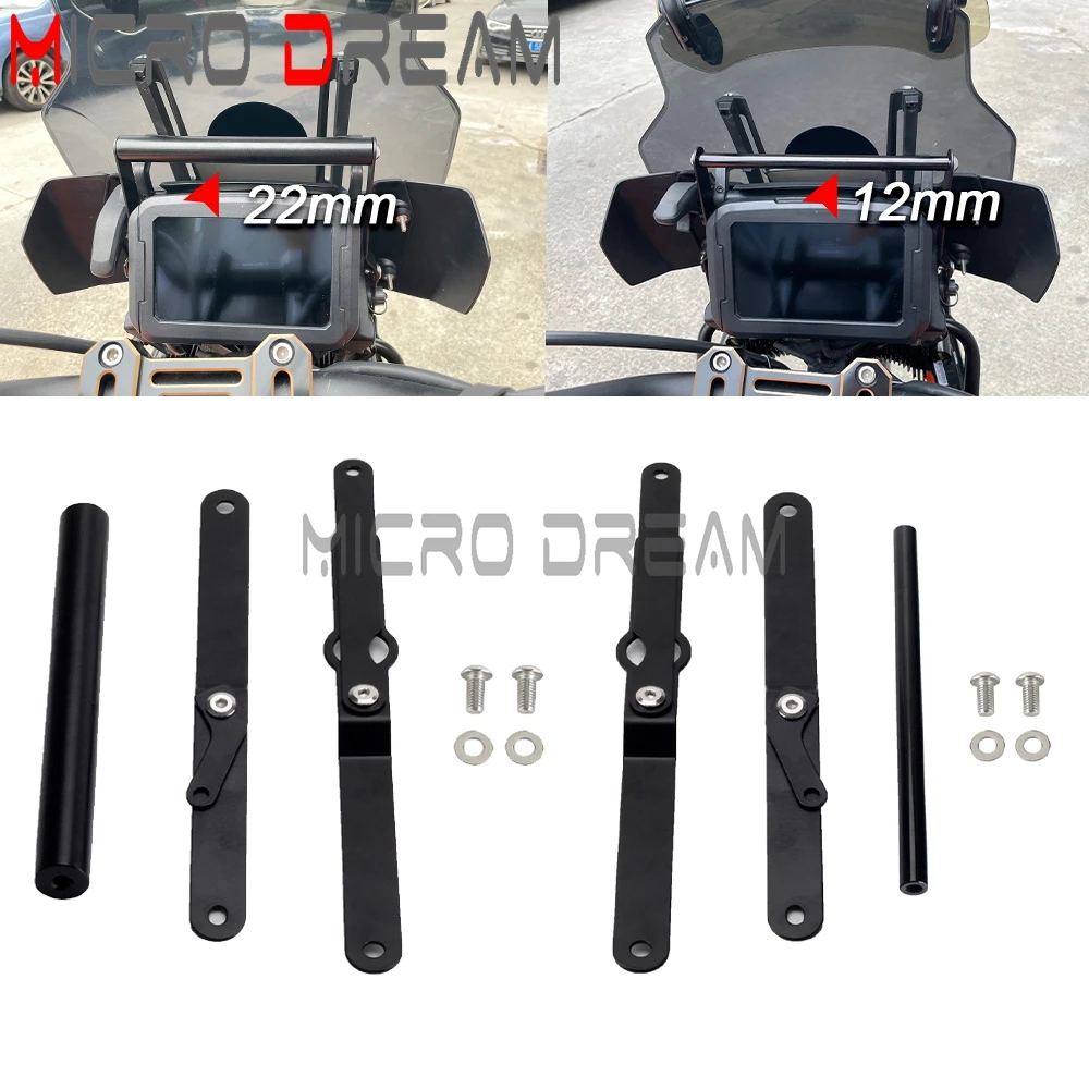 

Motor Navigation Plate Bracket 12mm 22mm Bars For Harley Pan America 1250 S RA1250 S RA1250S 21-2024 GPS Crossbar Mount Support
