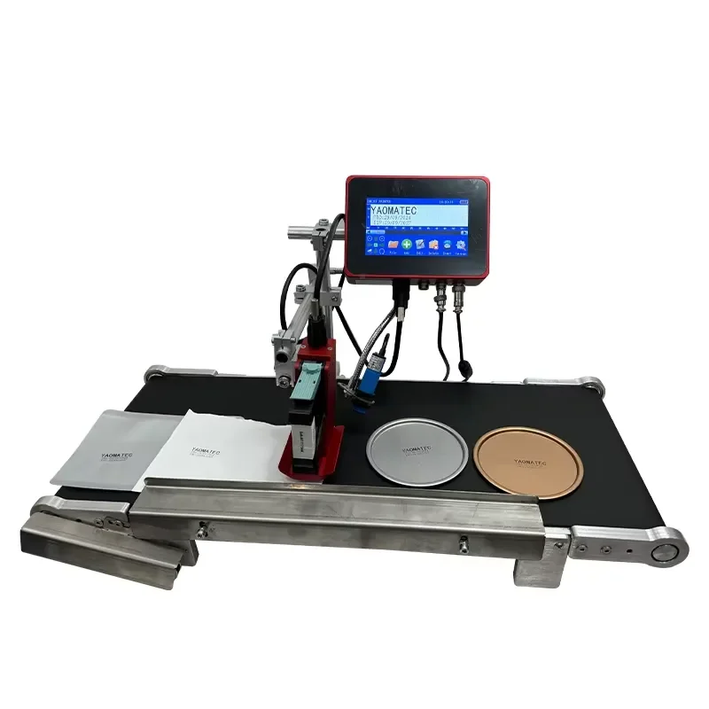 YAOMATEC 12.7MM Variable Data Logo QR Code Bar Code Printing Machine Batch Coding Online Thermal Inkjet TIJ Printer for