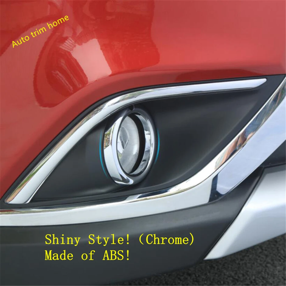 ABS Chrome Car Front Bumper Headlight Fog Lamp Ligth Cover Trim Fit For Mitsubishi Outlander 2019 - 2022 Car Styling Accessories