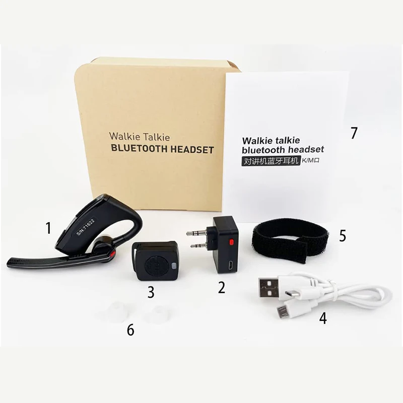 Рация Bluetooth-совместимая гарнитура Handsfree PTT Наушники для RT-490 RT-470X UV-5R BaoFeng Kenwood Радиоприемники Рация Bluetooth-совместимая гарнитура Handsfree PTT Наушники для RT-490 RT-470X UV-5R BaoFeng Kenwood Радиоприемники