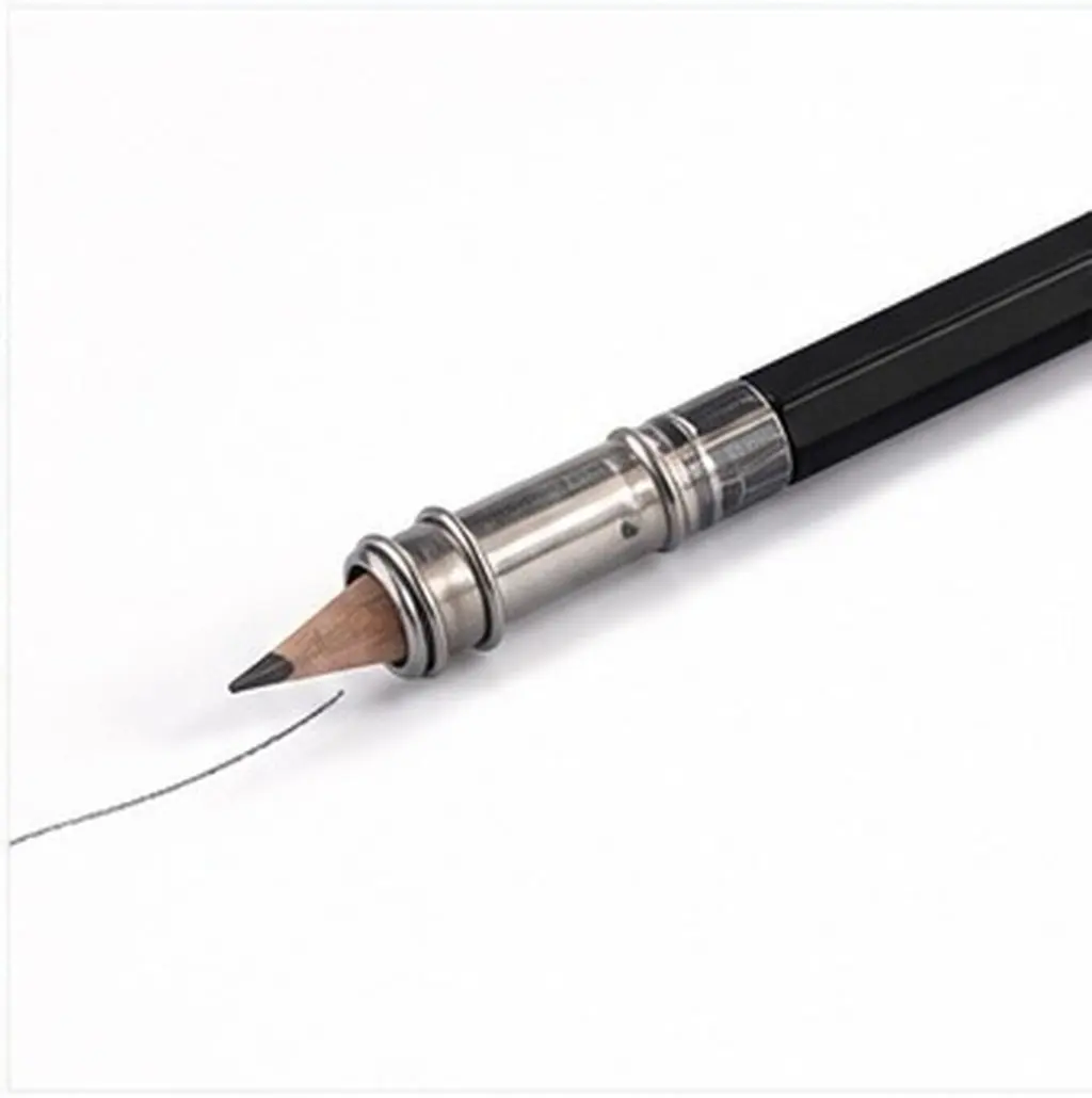 4Pcs Pencil Extender Plastic Metal Long-Lasting Pencil Lengthener for School Office Drawing Use Student Stationery