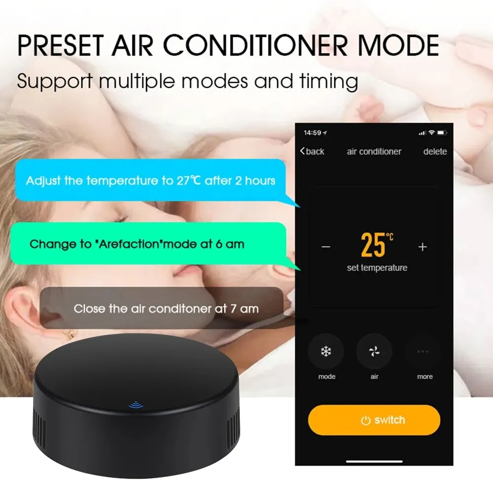 ONENUO TUYA WIFI Remote Control Home Smart Life APP Intelligent WIFI Universal Remote Control for TV /Air Conditioner/Fan