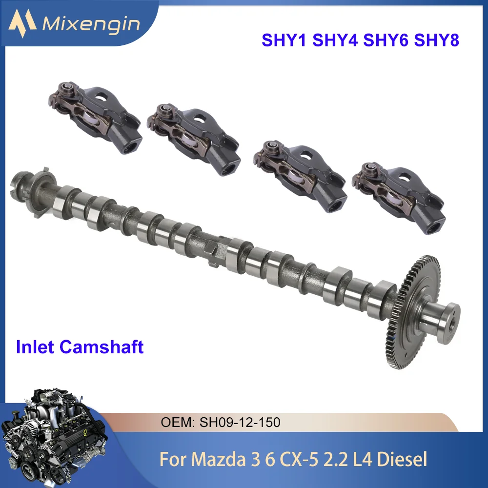 Engine Inlet OR Exhaust Camshaft rocker arm Set For 12-19 Mazda 3 6 CX5 2.2T L4 Diesel SHY1 SHY4 SHY6 SHY8 SH0112420A SH0112440A