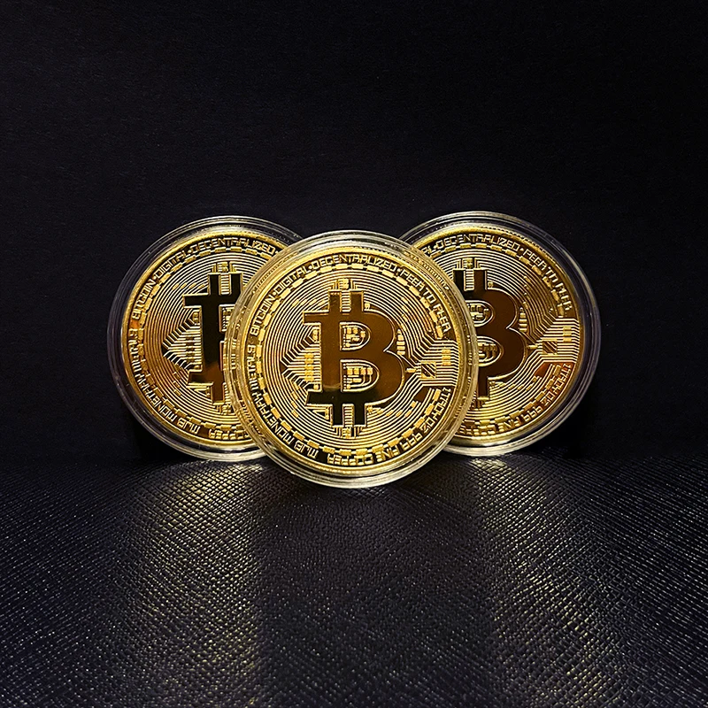 عملة افتراضية تذكارية إبداعية: بيت كوين، إيثيريوم، دوجكوين، عملة عالمية، هدية بتصميم لطيف وناعم للجنسين #2