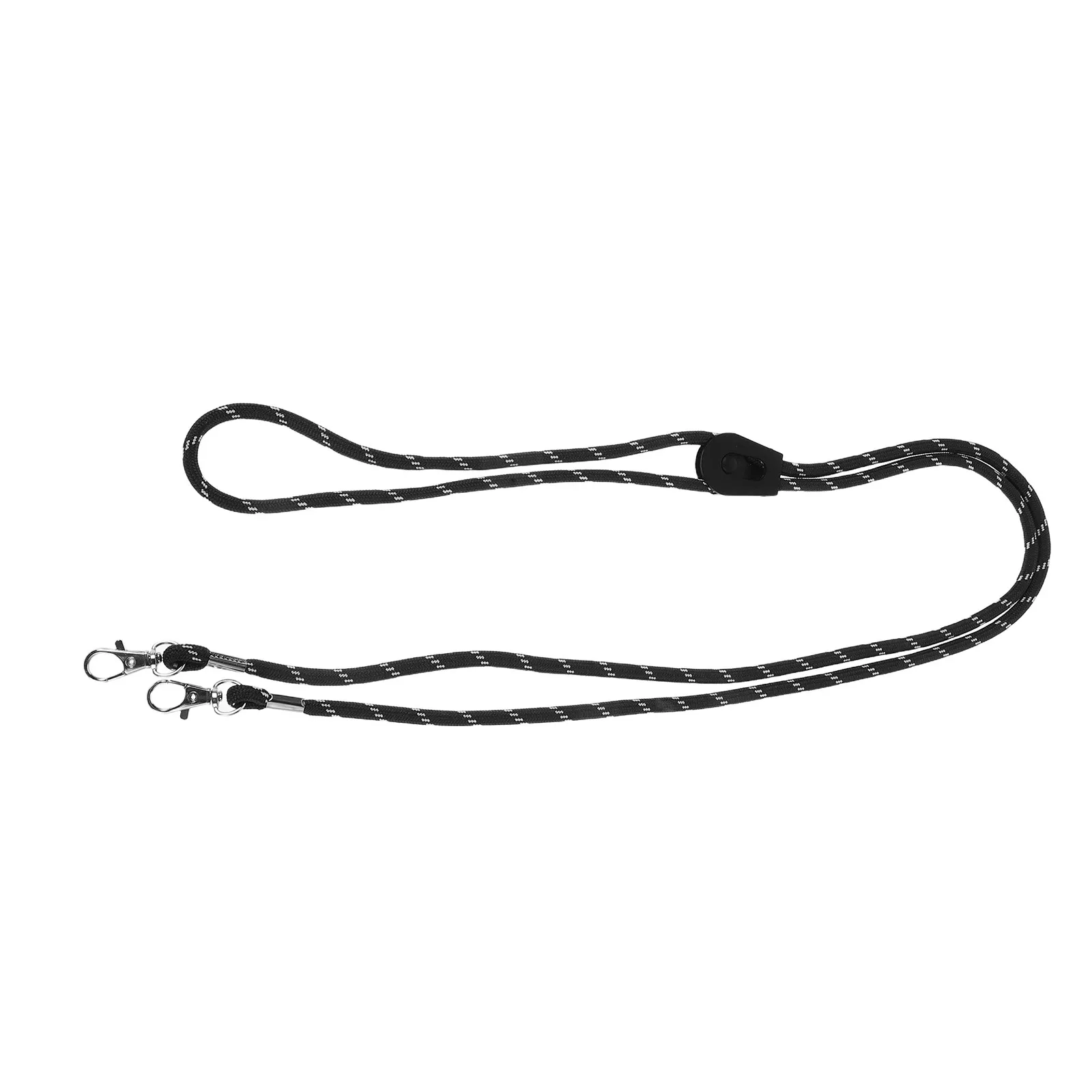

Adjustable Black Winter Ski Gloves Leash Secure Anti-Lost Neck Rope for Snowboarding Outdoor Sports Glove Lanyard Clips