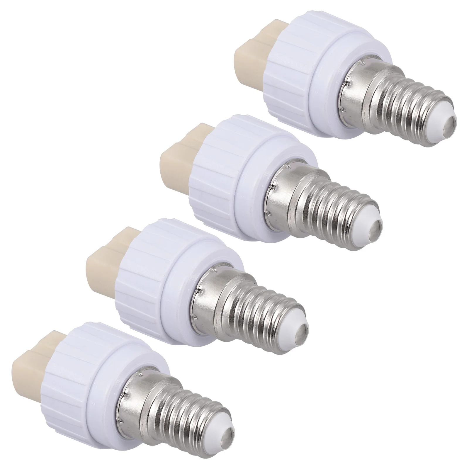 4 Pcs E14 to G9 Lamp Holder Light Bulb Changer Converter Socket Adapter Plastic Accessories