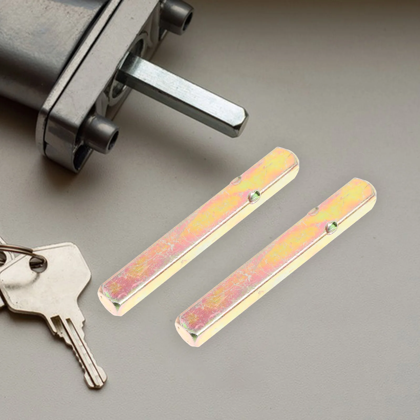 2 قطعة مقبض الباب المغزل بار 65 مللي متر الصلبة الحديد مستقيم مربع محرك المغزل ل خمر مقبض الباب استبدال الأجهزة #3