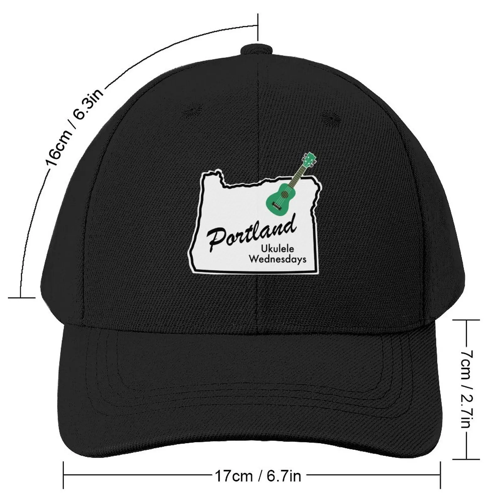 Portland Ukulele Wednesdays Baseball Cap boonie hats foam party hats Trucker Hat Men Hat Women's