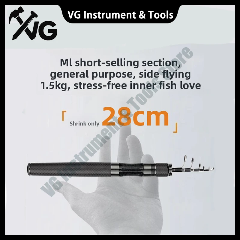 新型伸縮式ルヤロッドml調整ルヤ縮小超短セクション携帯釣り竿ルヤ