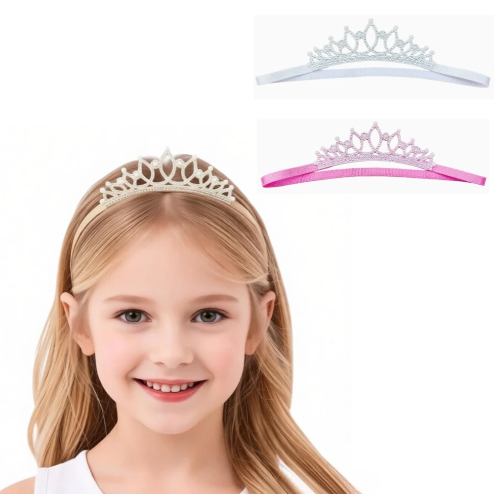 

3pcs Crown Birthday Party Headband Girl Infant Hair Accessories Band Newborn Headwear Hairband Children Cute Gift Bandage Kids