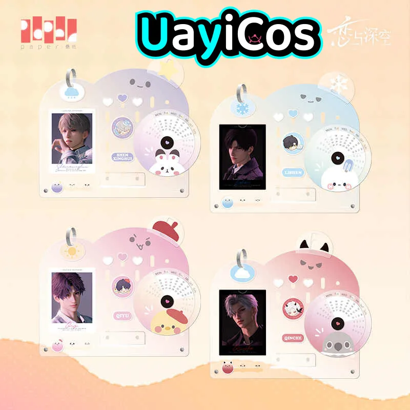 

Official Love and Deepspace Xavier Zayne ralayo Sylus Acrylic 2025 New Year Calendar Display Accessories Game Anime Toy Kids