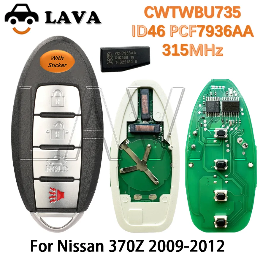 LAVA CWTWBU735 Original Car Remote Key For Nissan Tiida Teana Altima Maxima Armada Xtrail Pathfinder Rogue Versa juke