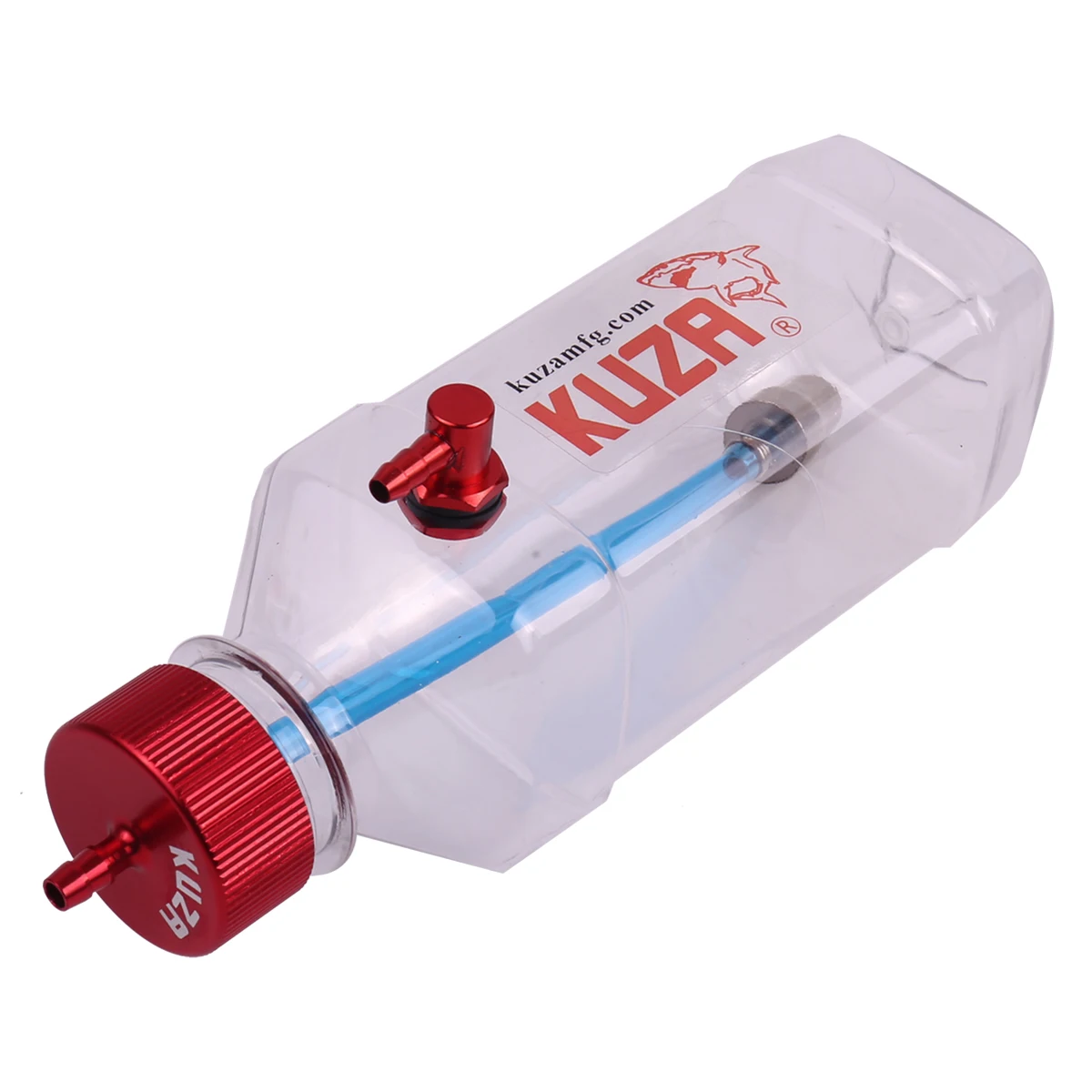 KUZA Tiger Shark V2/V3 Transparent Fuel Tank for Gas RC Airplane with CNC Aluminum Fitting