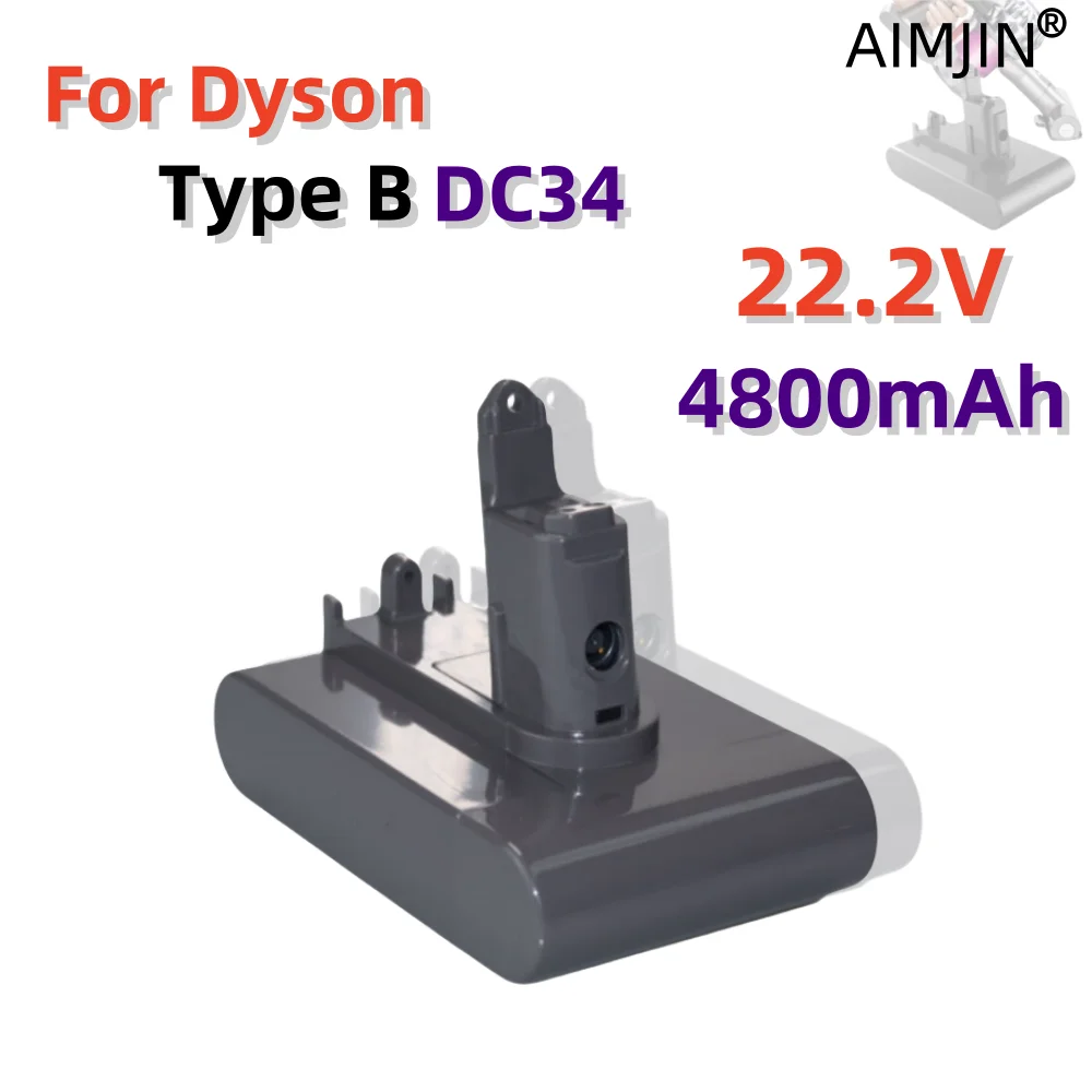 

For Dyson DC35 DC45 DC31B DC34 DC44 Animal DC56 DC57 DC31 22.2V 4800mAh lithium-ion vacuum battery, only applicable to Type B