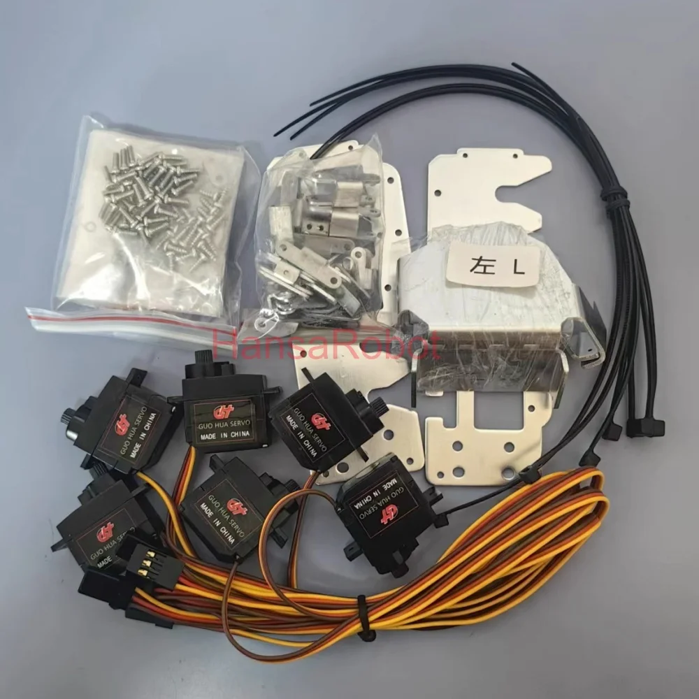 5 DOF Mini Robot In Metallo Mano Dito Indipendente Bionico Dito Meccanico Robot Umanoide Pinza Smontato Kit Giocattolo FAI DA TE