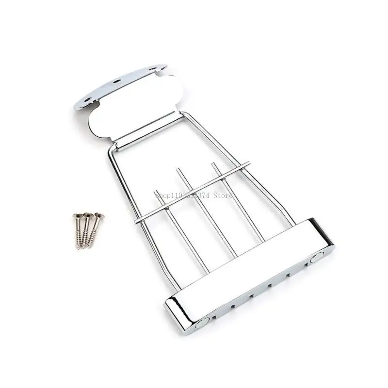 Short Guitar Bridge Tailpiece 6 String Electric Guitar Trapeze Tailpiece Bridge