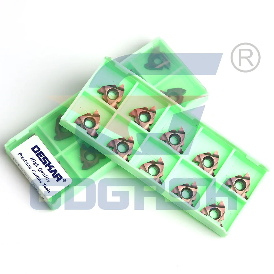 Imagem -04 - Deskar 100 Original 16er 16ir 11w 14 Ag55 Ag60 Lf6118 Ferramenta de Torno Cnc com Inserções de Carboneto Indexáveis para Aço Inoxidável 10 Peças