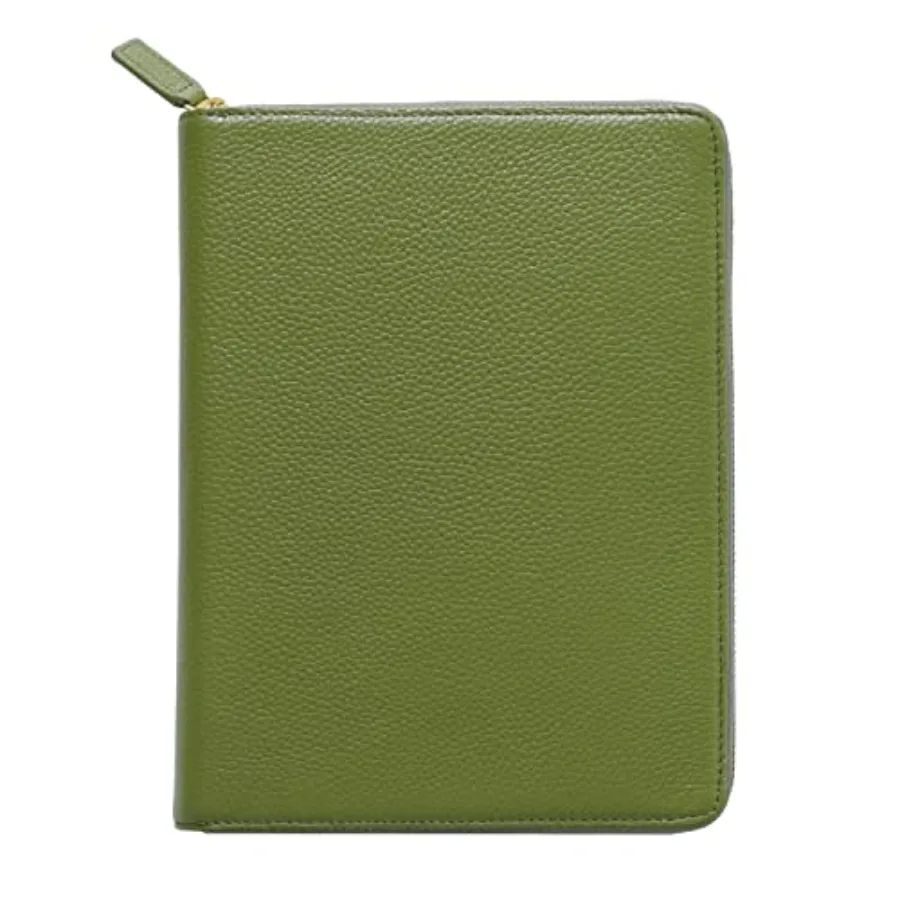 

Zippered Leather Cover for A5-Notebooks - Fits Hobonichi Cousin Stalogy and Midori MD Planners
