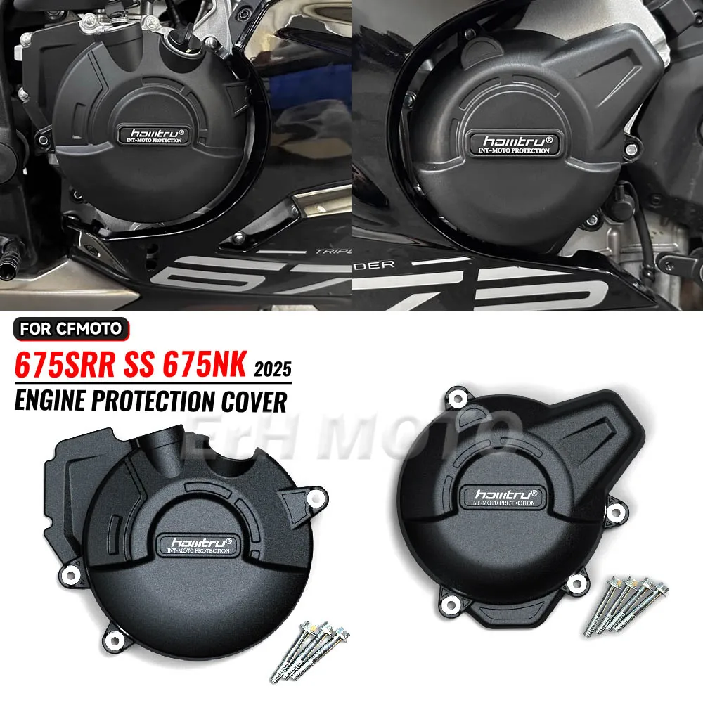 

Motorcycle Engine Cover Engine Protector For CFMOTO 675SR-R 675SRR 675SS 675 SRR SS 2025 Model Engine Fall Protective Cover