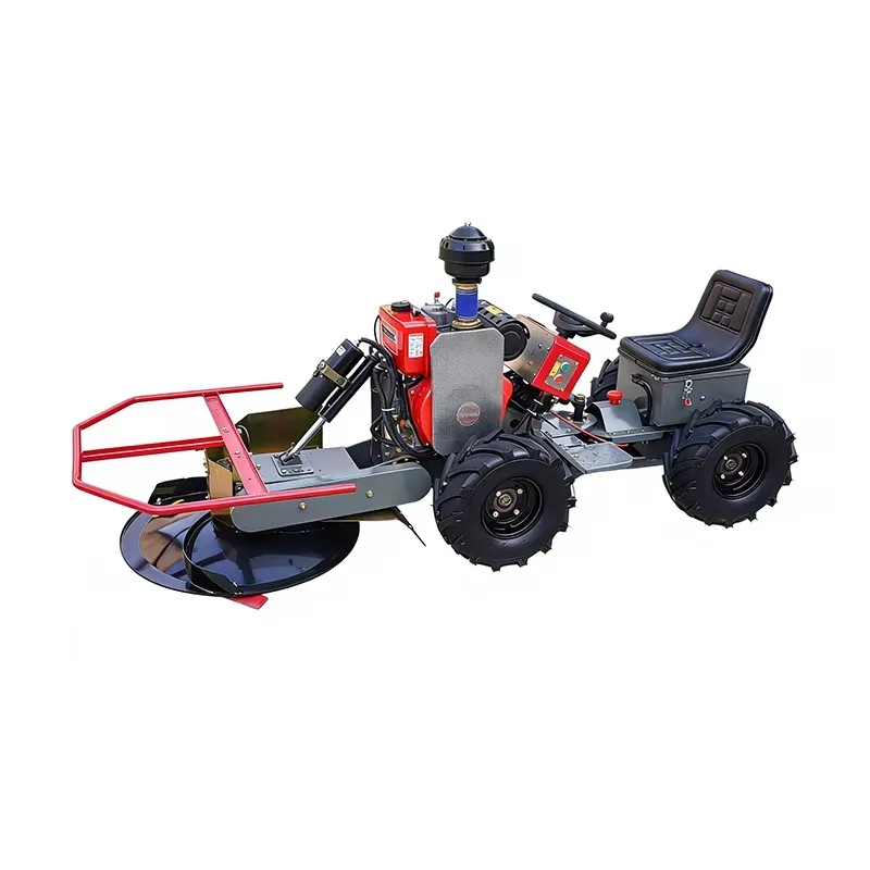 4WD Ride-On Disc Lawn Mower, Four Wheel Drive Grass Cutter Machine