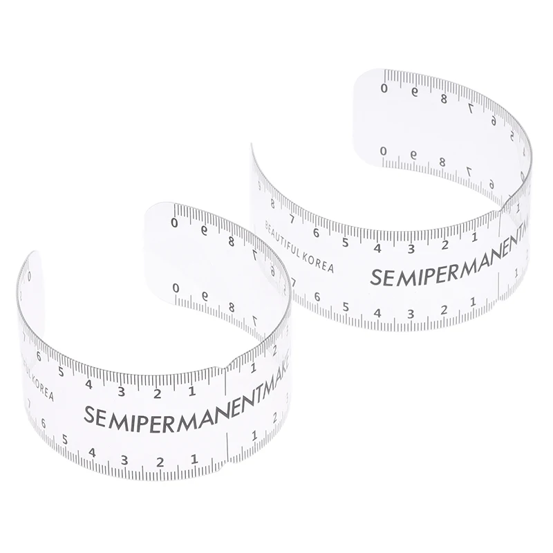 Guida per trucco semipermanente riutilizzabile universale Righello Strumento di misurazione Stencil per sopracciglia Modello per toelettatura Brow Shaping Styling