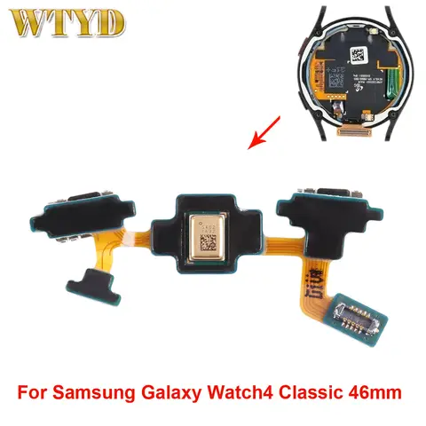 Ström + Retur + Mikrofon Flexkabel För Samsung Galaxy Watch4 Classic 46mm SM-R890 R895 Flexkabel Reparations- och reservdelar 12 best sales reparationskit för Samsung Galaxy Watch - №4