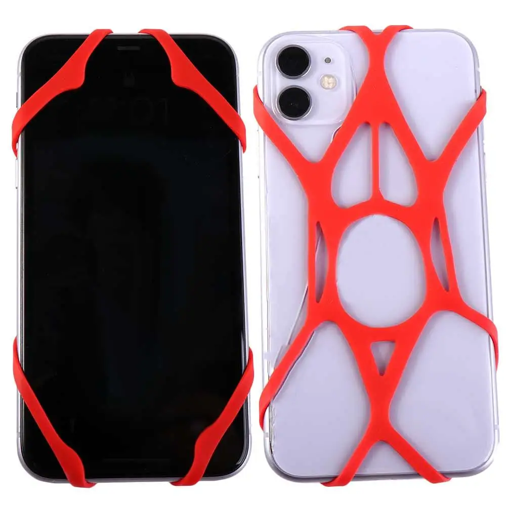 لينة دراجة نارية مطاطا الأمن حزام سيليكون الهاتف الخليوي جبل المقود الأمن العصابات حامل هاتف الدراجة الهواتف حامل الفرقة #2