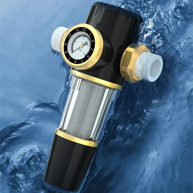 

4.5t/h Whole House Water Purify System Stainless Steel Water Filter Housing Brass Pre Filter for Water