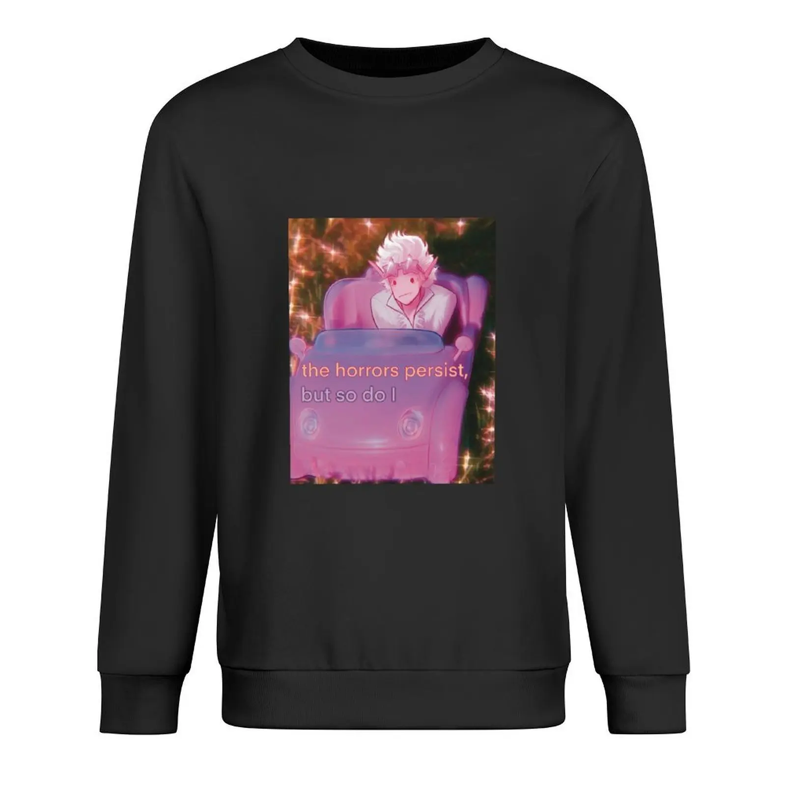 

Horrors persist Meme Pullover mens clothes blouse tracksuit men's sweat-shirt autumn sweatshirt